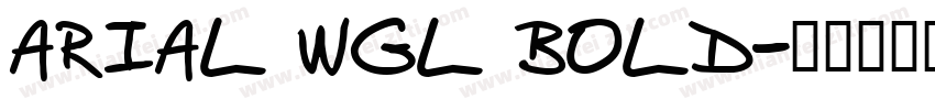ARIAL WGL BOLD字体转换